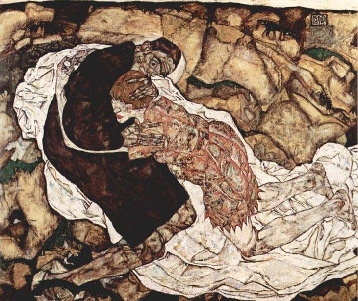 Egon Schiele Tod und Madchen oil painting image